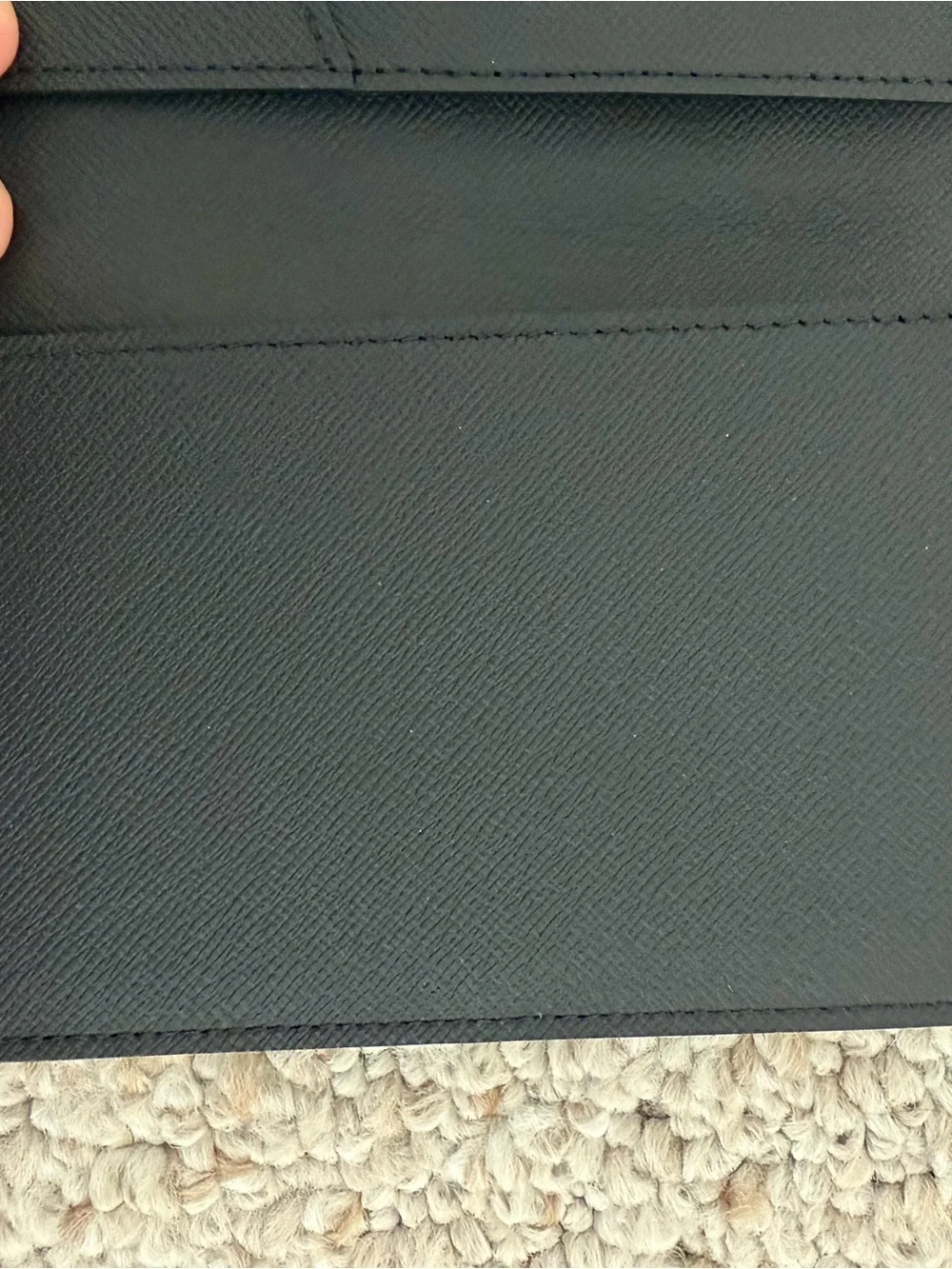 Louis Vuitton Black Damier Graphite Passport Holder